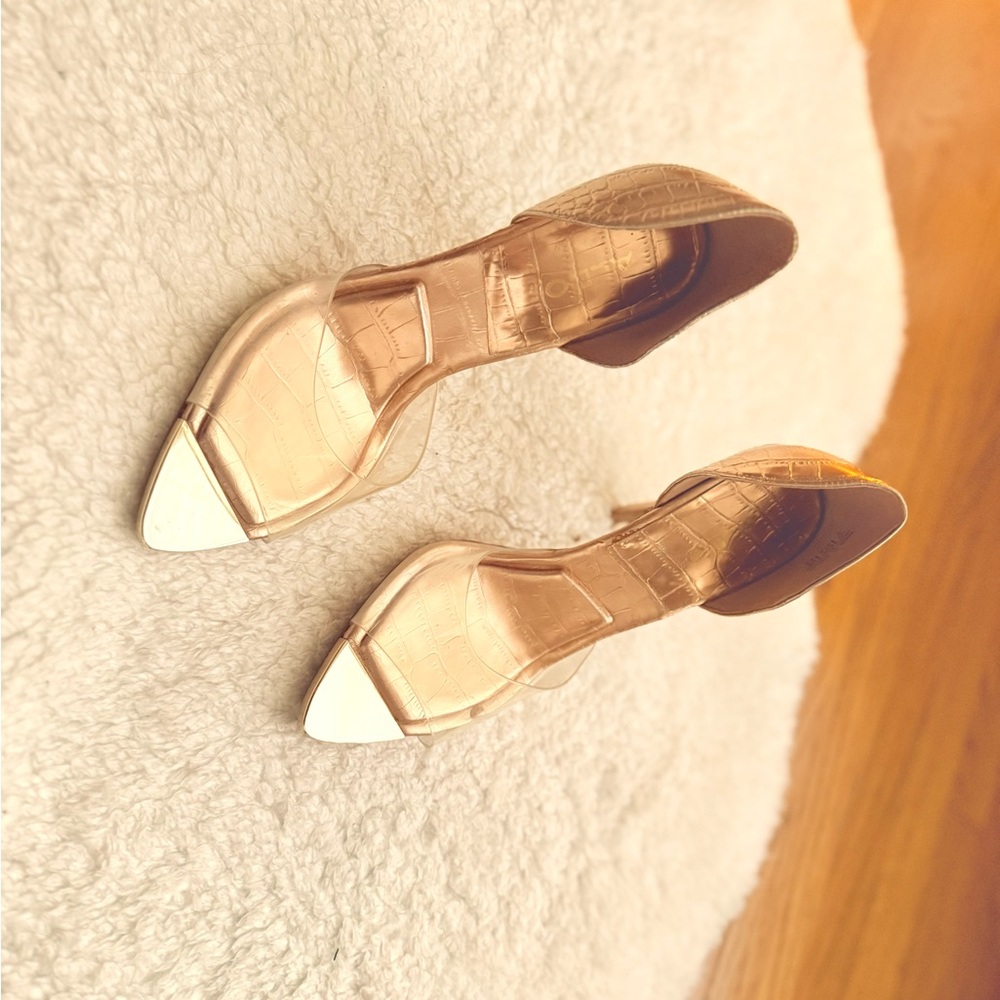 Aldo Gold Textured Women's Heels